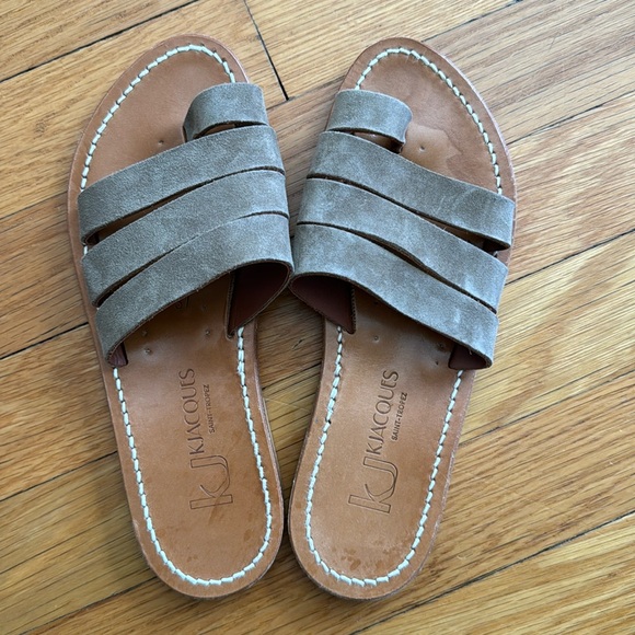 K. JACQUES - GANDALF SANDAL OLIVE SUEDE - Picture 1 of 3